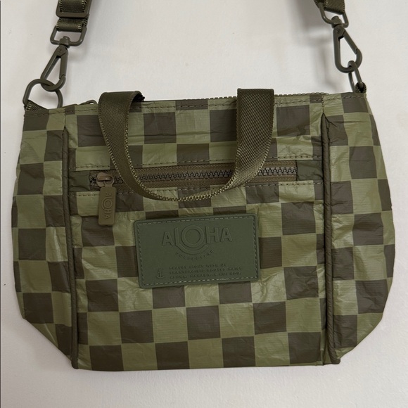 Aloha Collection Green Checkerboard Crossbody - Picture 3 of 3